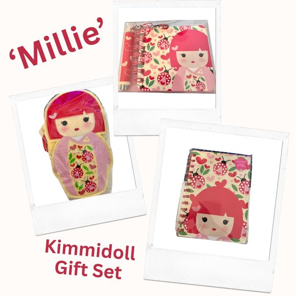 Kimmidoll Junior Millie Gift Set 2 Notebooks Coin Purse Keychain Flashlight. 3+ - Picture 1 of 8